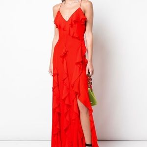 Alice and Olivia Claudine ruffled gown.